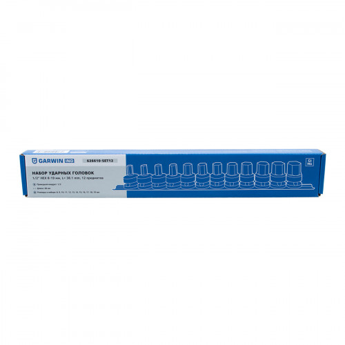 GARWIN INDUSTRIAL 626610-SET12 Набор ударных головок 1/2
