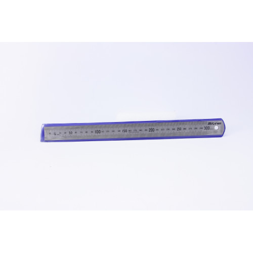 Линейка измерительная  300х25.4мм металлическая с поверкой МИК