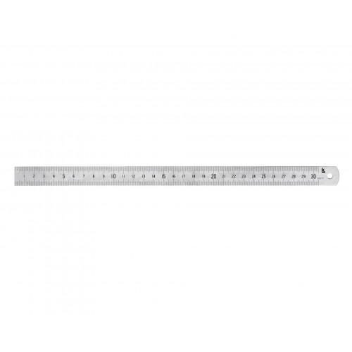 Линейка измерительная  300х19мм металлическая (госреестр № 74468-19)с поверкой КЛБ*