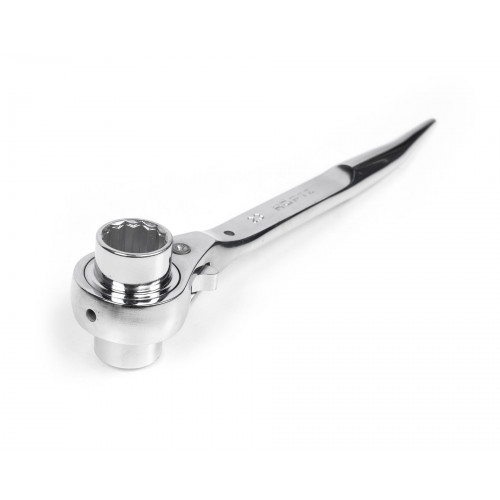 Ключ торцевой трещоточный укороченный 21х23 хром HOR