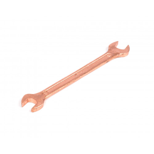 Ключ гаечный рожковый двусторонний  10x11 омедненный