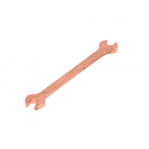 Ключ гаечный рожковый двусторонний   7x 8 омедненный