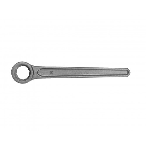 Ключ накидной односторонний  18 прямой длинная ручка HOR*