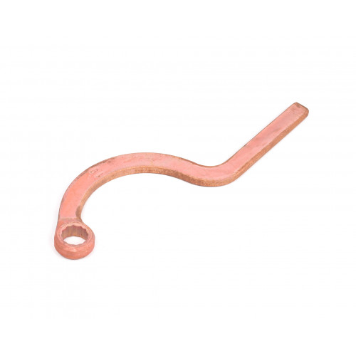 Ключ накидной серповидный 19 омедненный