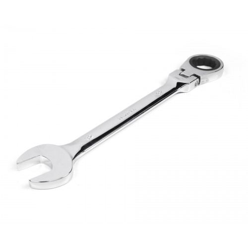 Ключ комбинированный трещоточный шарнирный 32х32 хромированный HOR
