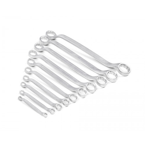 Набор ключей накидн.двуст.10шт. (6-30) сат.фин.HOR