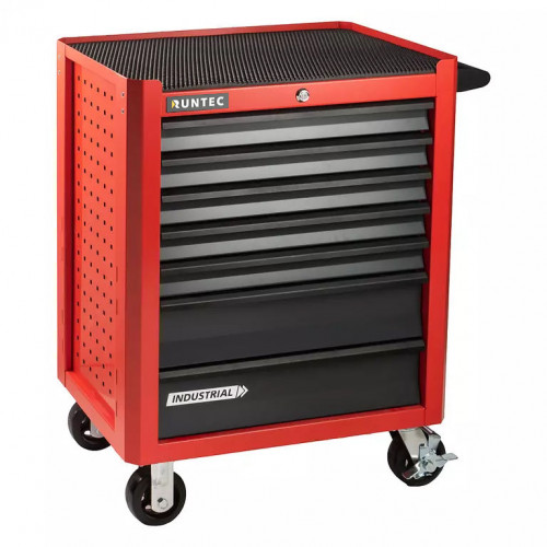 RUNTEC RTIND-7R Тележка инструментальная 7 полочная Industrial красная