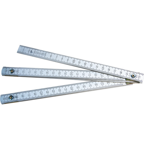 Метр складной  1м КЛБ (алюминиевый)