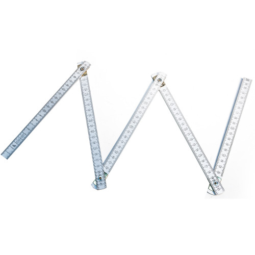 Метр складной  1м КЛБ (алюминиевый)