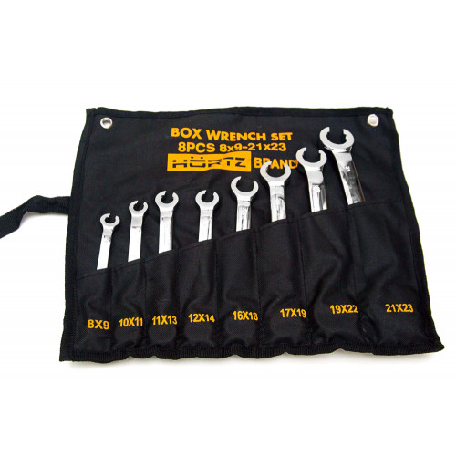 Набор ключей накидн разрезных двуст.8(8-23)хромHOR