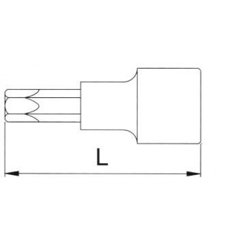 Licota H4T030A Головка торцевая с вставкой torx 1/2