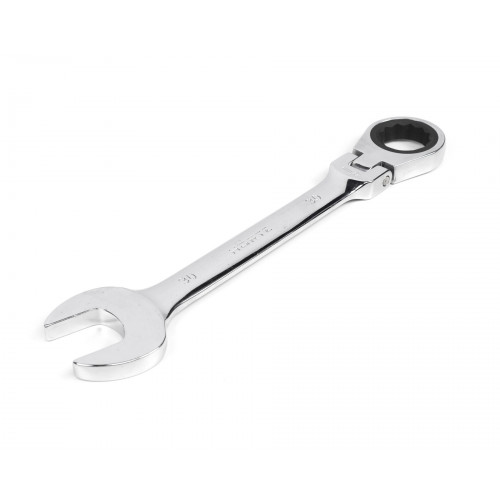 Ключ комбинированный трещоточный шарнирный 30х30 хромированный HOR