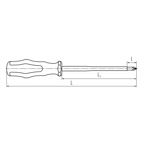 Отвертка диэлектрическая PZ1x80 серия ПРОФИ (КВТ)