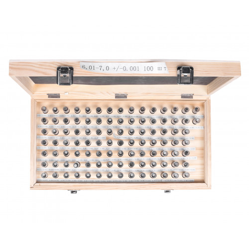 Набор гладких калибров  6,01- 7,00 +/-0,001 шаг 0,01 100шт ЧИЗ