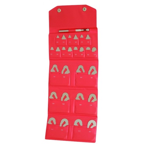 Набор шаблонов радиусных (R  0,5-13мм) 26 пластин 186-902 Mitutoyo