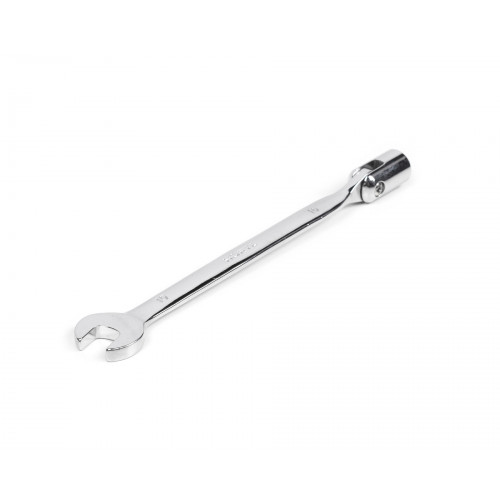 Ключ комбинированный торцевой шарнирный удлиненный 10х10 хромированный HORTZ