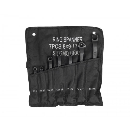 Набор ключей накидн.двуст. 7шт. (8-19) SIT