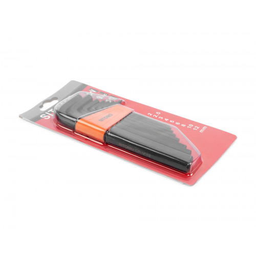 Набор ключей шестигранных 2-12 (9шт) SIT