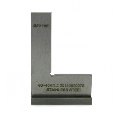 Угольник поверочный УП-  60х 40 кл.2нерж. МИК