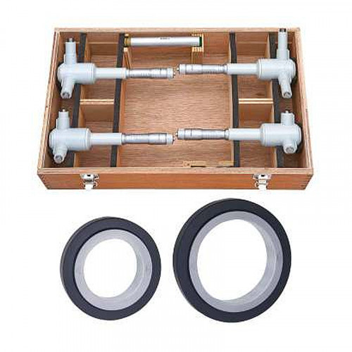 Набор нутромеров микрометрических 3-точечных  50-100 0,005 (4шт) у/к с удлинит. Type 2 Holtest 368-993 Mitutoyo