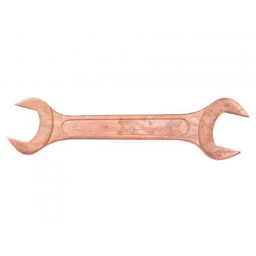 Ключ гаечный рожковый двусторонний  75x80 омедненный SIT