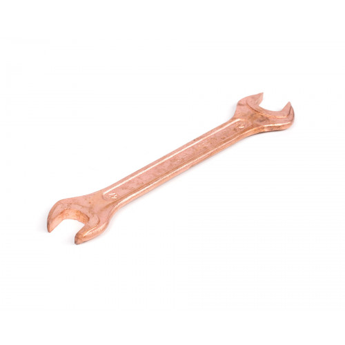 Ключ гаечный рожковый двусторонний  17x19 омедненный