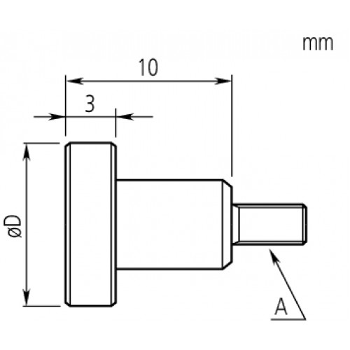 Наконечник стальной 101117 Mitutoyo