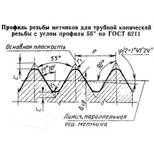 Метчик Rc 1/2