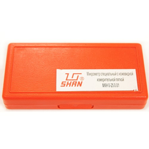 Микрометр трубный МКН- 25 0,01 с ножевидеой пяткой SHAN