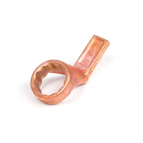 Ключ накидной односторонний  36 омедненный