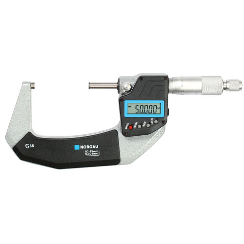 Микрометр МКЦ-  75 0,001 электронный 4-кнопочный в/защищ. IP65 041057075 Norgau