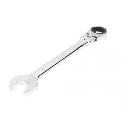 Ключ комбинированный трещоточный шарнирный 36х36 хромированный HOR