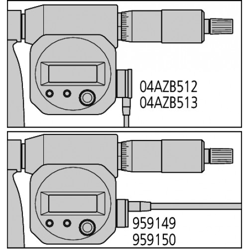 Микрометр МКЦ- 700 0,001 электронный (600-700) 3-кн. со сменными пятками 340-523 Mitutoyo