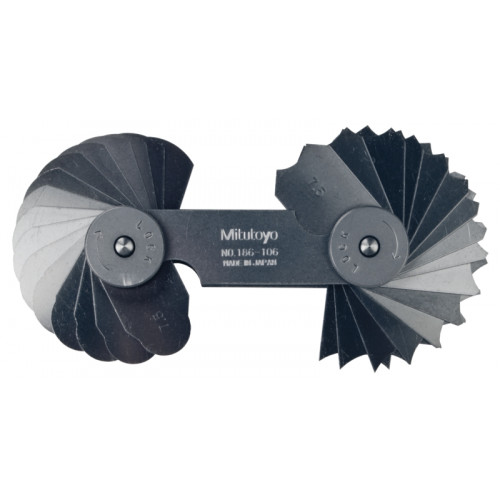 Набор шаблонов радиусных (R  7,5-15мм) 16 пар 186-106 Mitutoyo