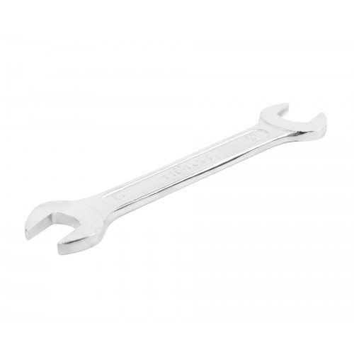 Ключ гаечный рожковый двусторонний 21х24 хромированный на подвесе HORTZ