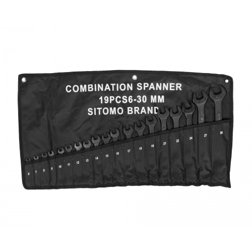 Набор ключей комбиниров.19шт. (6-30) SIT