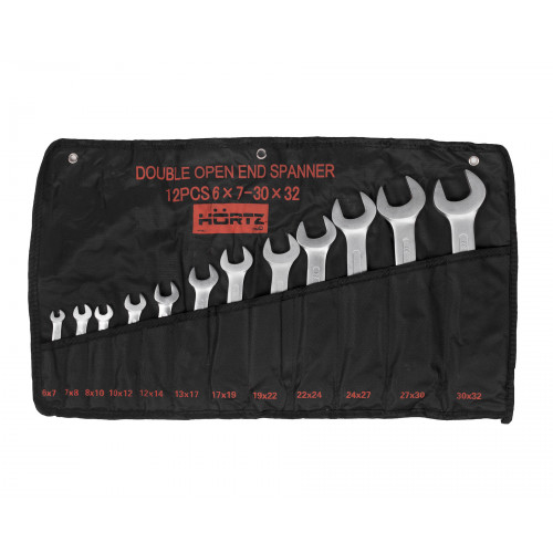 Набор ключей гаеч.двуст. 12шт. (6-32) хром. HOR