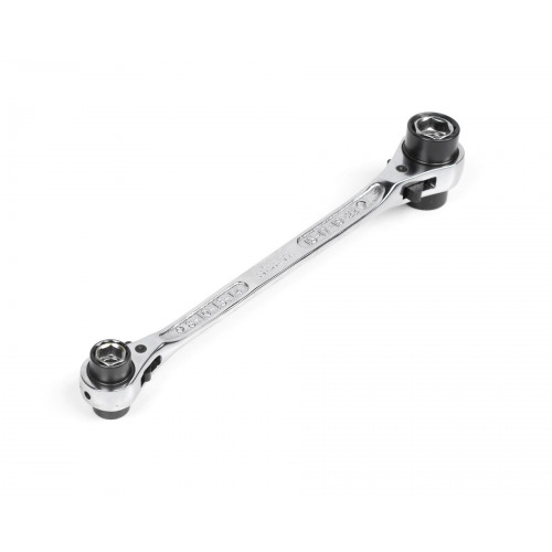 Ключ торцевой 8 в 1 комбинированный трещоточный с реверсом 8х10-13х14-15х17-19х22 HOR