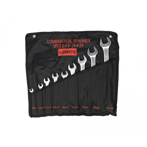 Набор ключей комбиниров.  9шт. (8-24) Satin Finish HOR