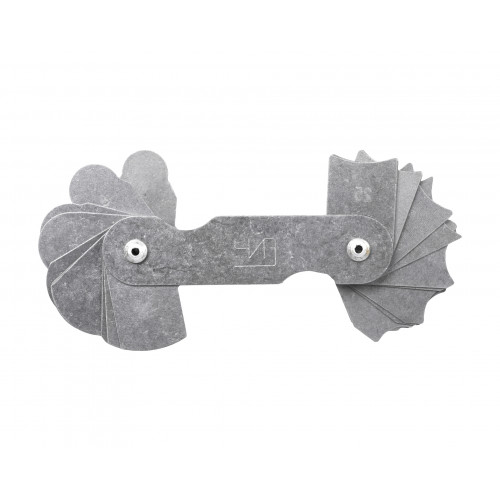 Набор шаблонов радиусных №3 (R 7-25мм) с калибровкой ЧИЗ