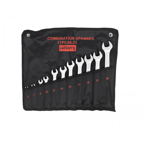 Набор ключей комбиниров.11шт. (6-22) сат.фин. HOR