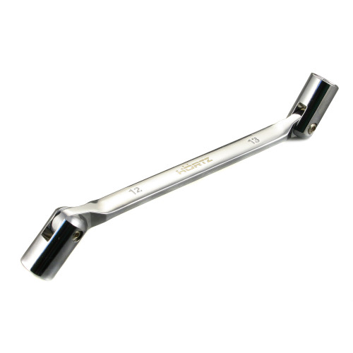 Ключ торцевой шарнирный 10х12 хромированный HOR