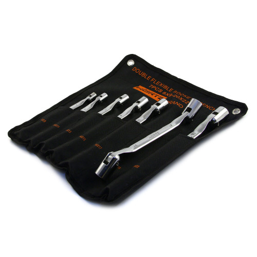 Набор ключей торц. шарнирных двуст.7(8-22)хром HOR