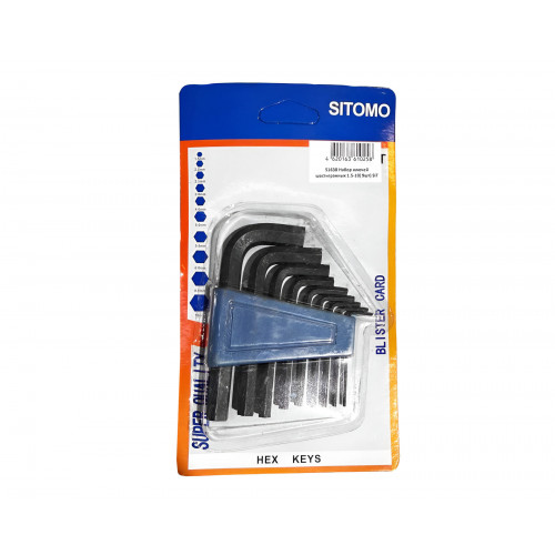 Набор ключей шестигранных 1.5-10( 9шт) SIT