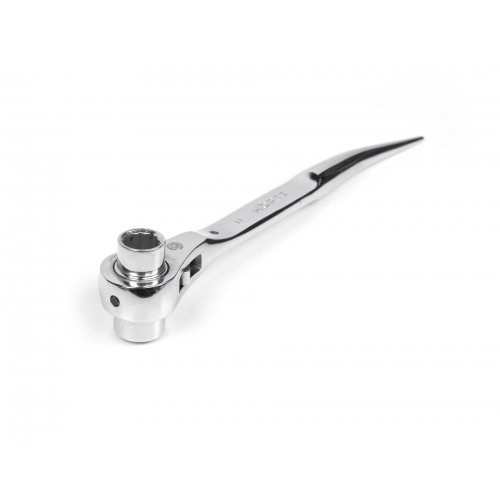 Ключ торцевой трещоточный укороченный 11х13 хром HOR