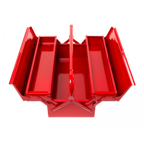 Ящик для инструмента 420х200х150 металлический 3-х секционный SITOMO