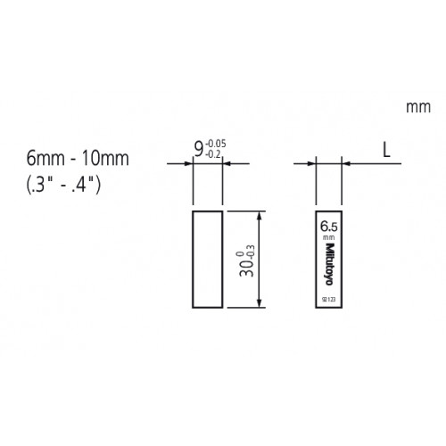 Мера длины плоскопарал.7,5 mm 611647-031 Mitutoyo