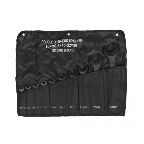 Набор ключей гаеч.двуст. 10шт. (8-36) брез.сум SITOMO