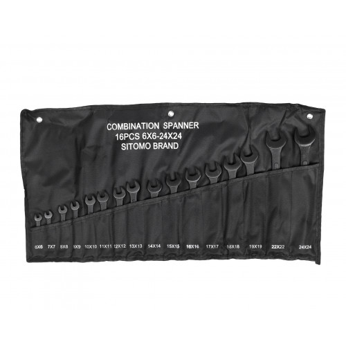 Набор ключей комбиниров.16шт. (6-24) SIT