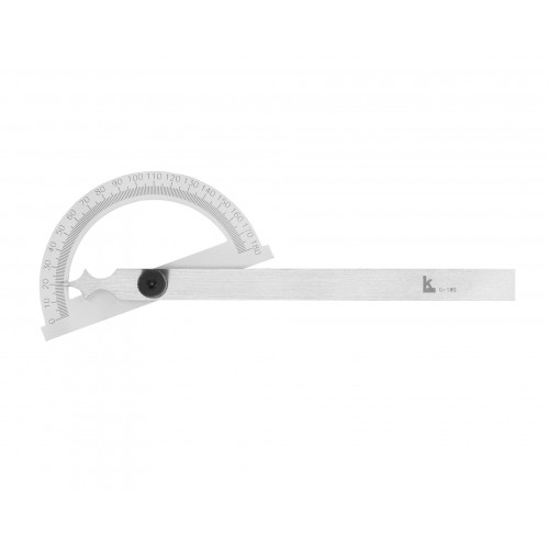 Угломер нониусный 0-180° ( 80х120мм, 1°) транспортир